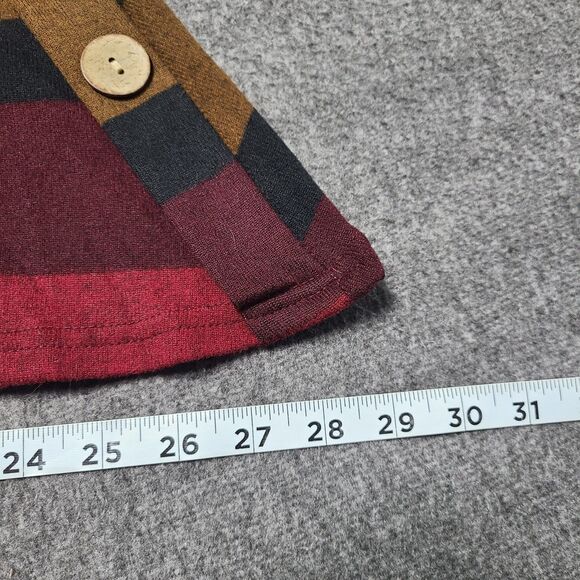 Igenjun Womens Sweater Dress Medium Multicolor Block Stripe Mid Lenght - Picture 4 of 11